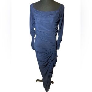 SHEIN Navy Long Sleeve Dress